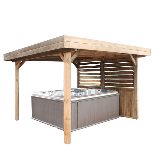 Rustic Flat Roof gazebo 