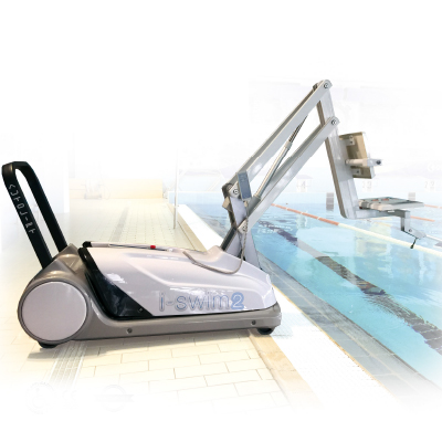 I-Swim 2 mobile seated pool lift for disabled pool access 