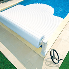 Abriblue manual above ground pool shutter