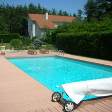 Composite poolside decking