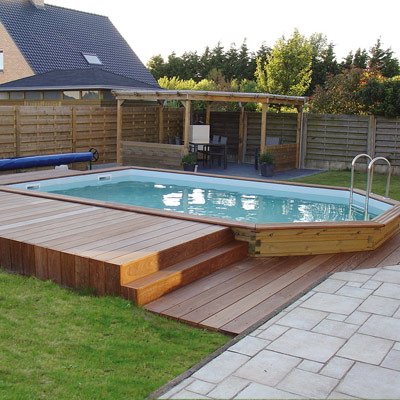 GARDIPOOL RECTANGULAR wooden pool