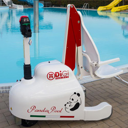 PandaPool mobile seated pool lift for disabled pool access