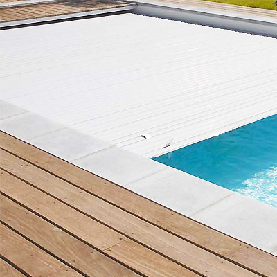 ECA Roussillon immersed pool shutter with waterline motor