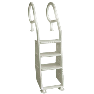 Adjustable 3 step ladder for inground pools