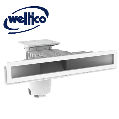 Well2wellness Skimmer Da Aggancio Per Piscine Fuori Terra E Quick-Up, Con Adattatori, Facile Installazione