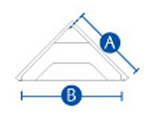 DOM COMPOSIT angled pool steps dimensions