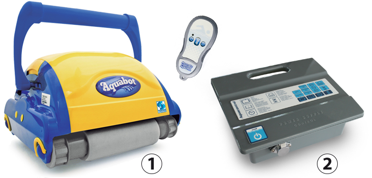 Aquabot Bravo Pro with remote control and transformer Aquabot Bravo Pro with remote control and transformer