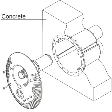 Fitting schema concrete pool