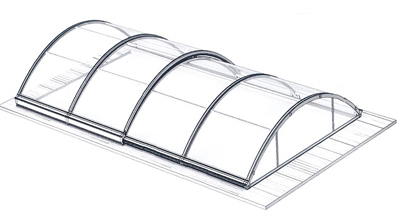 Modulabri low pool enclosure