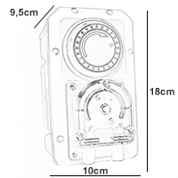 Dimensions Pool Net dosing pump