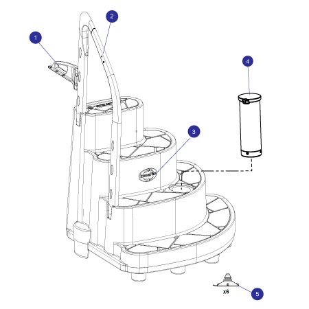 Schema Majestique removable pool steps 