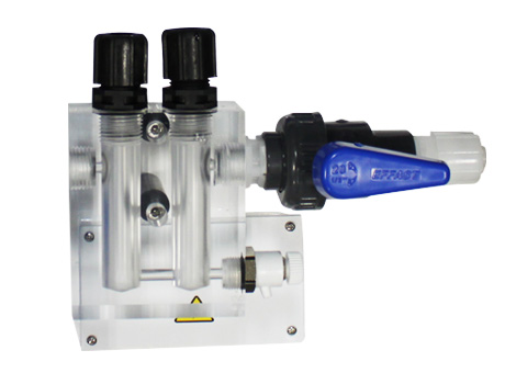ASTRALPOOL chlorine and pH automatic peristaltic dosing pump analysing chamber ASTRALPOOL chlorine and pH automatic peristaltic dosing pump analysing chamber