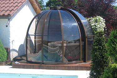 Round version of Bali spa shelter