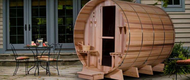 Barrel sauna