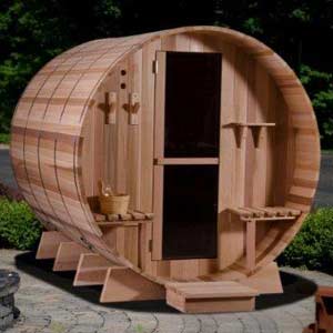 Barrel traditional steam sauna  