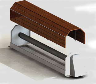 Removable bench casing