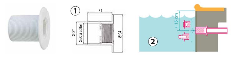 Brush adaptor for concrete pools