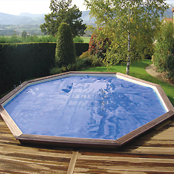 Summer covers and reels for GARDIPOOL above ground wooden pools
