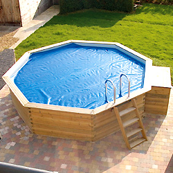 Summer covers and reels for GARDIPOOL above ground wooden pools