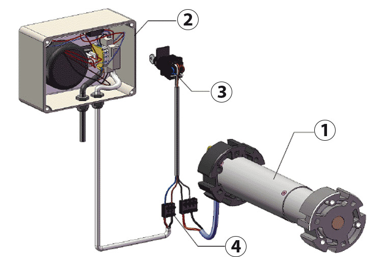 BAHIA ECO shutter : Cable schema and cable sections