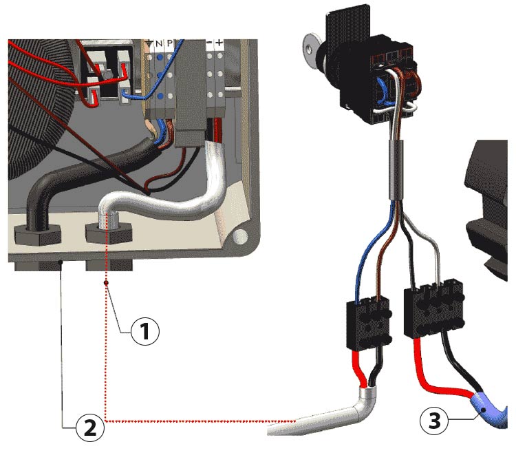 Detail of the BAHIA shutter with or without limit management