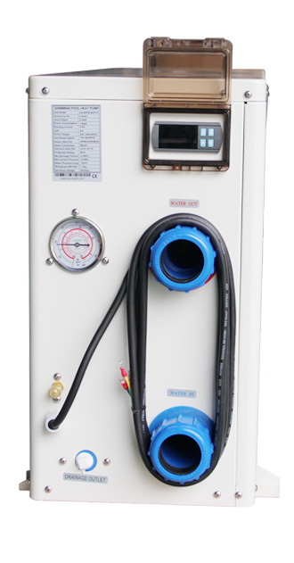 Caliente Easy Heat pump side view Caliente Easy Heat pump side view