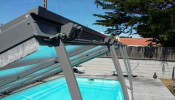 Celeste flat pool enclosure hinges