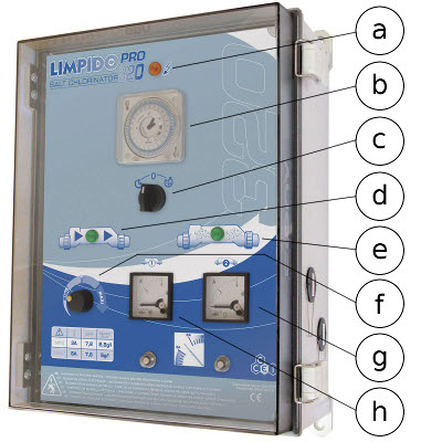 Command module Limpido Pro salt electrolyser