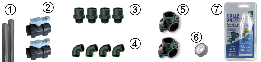 Composition plumbing connection kit 