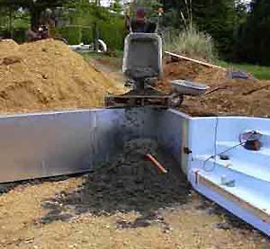 Applying concrete