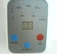 TEDDINGTON DTF 850 and 950 E dehumidifier control panel