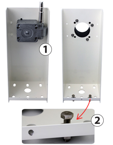 Inner view of Perseo structure legs