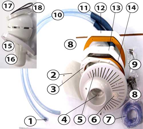 Detailed view White Storm 3HP Mono counter current unit