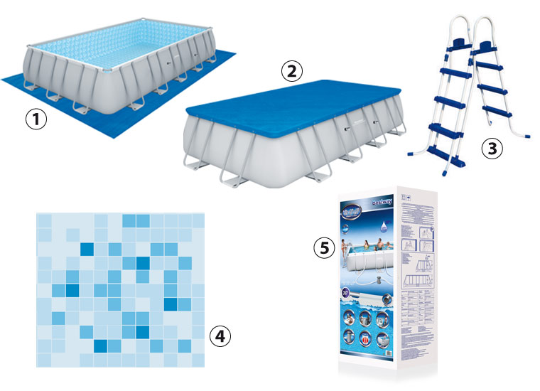 Bestway POWER STEEL kit details<br />
Bestway POWER STEEL kit details<br />