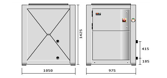 Dimensions optipac 15 three phase Dimensions optipac 15 three phase
