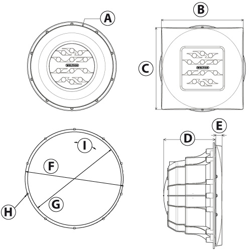 Dimensions Weltico Diamond Power Design LED projector