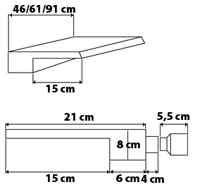 Dimensions Polaris Power Fall waterfall feature