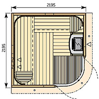 HARVIA Rondium S2015KL dimensions 