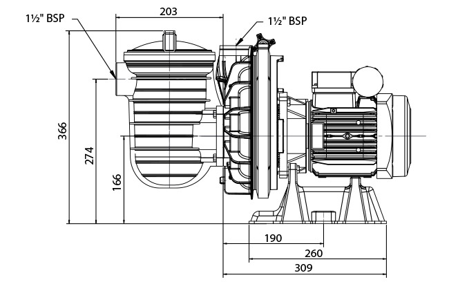 Dimensions STA RITE 5P2R