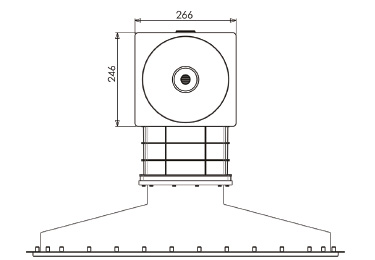 Elegance A800 stainless steel skimmer from Weltico