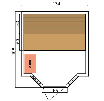 Dimensions Zen 4 steam sauna