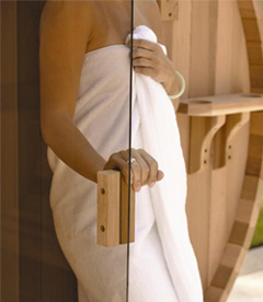 Door Barrel sauna