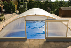 Sliding door on front panel Sliding door on front panel