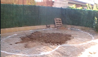 Excavation of pool cavity