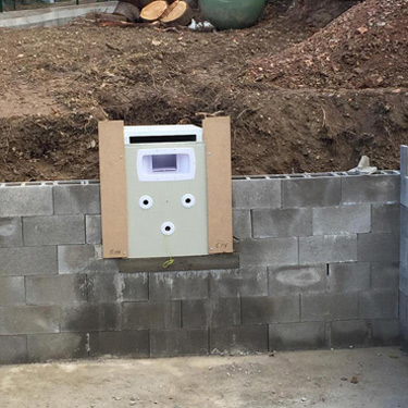 Installation filtration wall