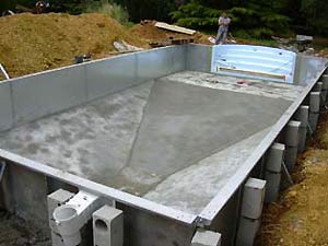 Applying concrete
