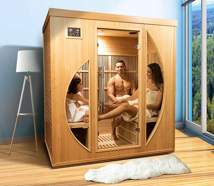 Full view COLORADO 4 place infrared sauna