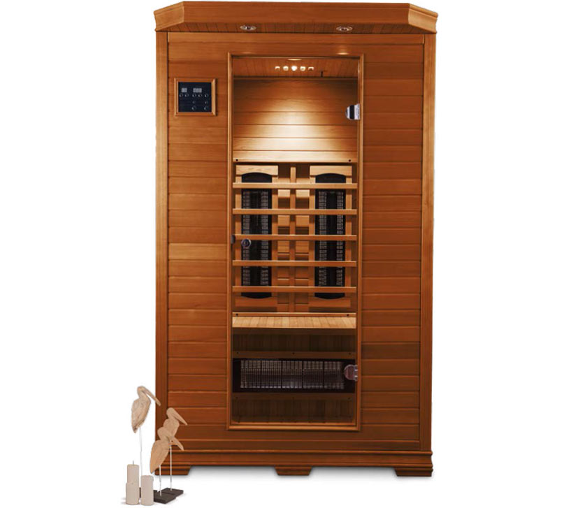 Full view VERMONT 2 place infrared sauna