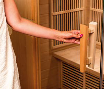 Glass door Indiana 2 place infrared sauna