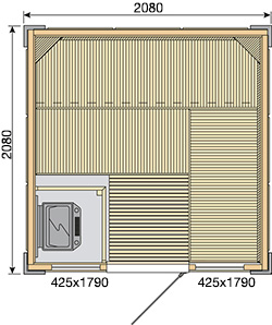 Rubic S2123RC sauna